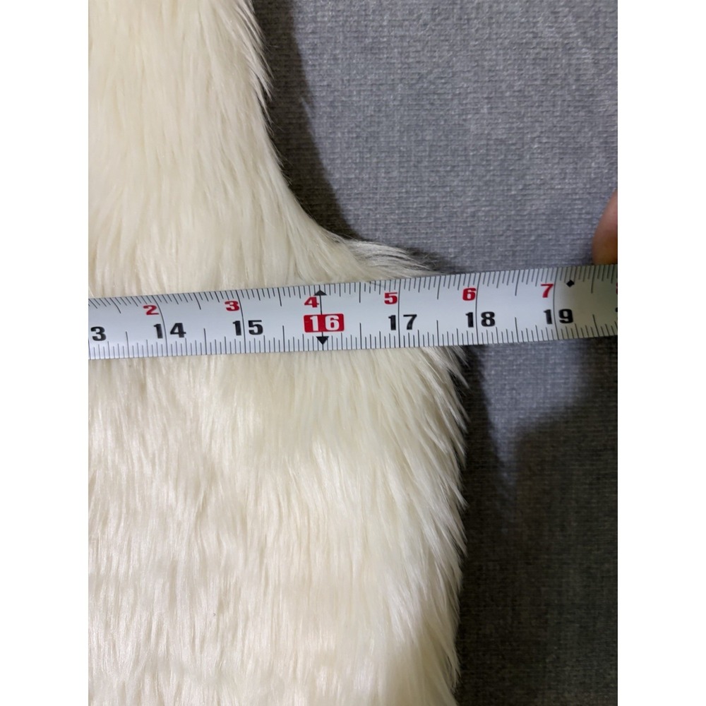 Women's J.J. Basics Soft Vest Sweater Ivory Size Large - Picture 8 of 8